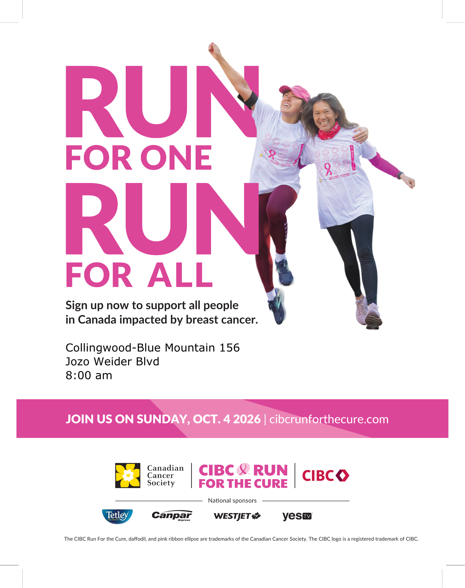 Event image 2026 CIBC Run for the Cure - Canadian Cancer Society